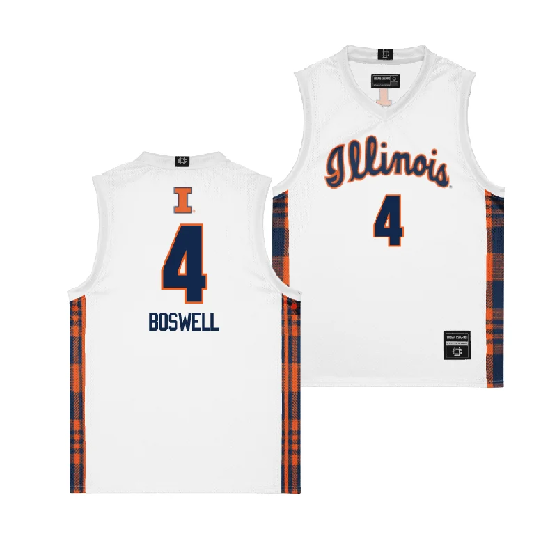 Custom Basketball Jersey For Player Sponsorships-EXCLUSIVE: Illinois Winter Edition Basketball Jersey  - Kylan Boswell