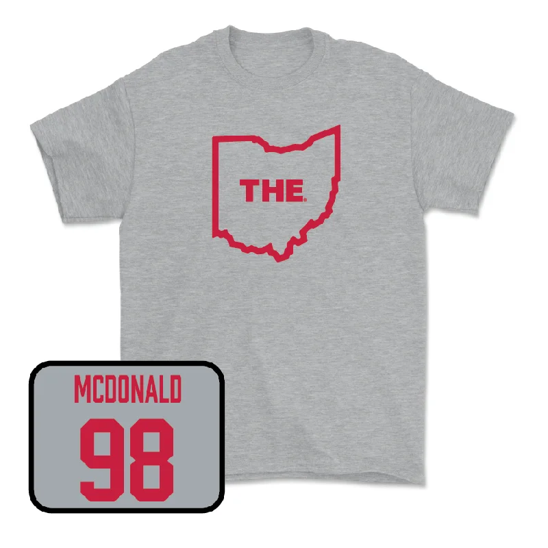 Personalized Football Jersey For School & Club Teams-Sport Grey Football The Tee   - Kayden McDonald