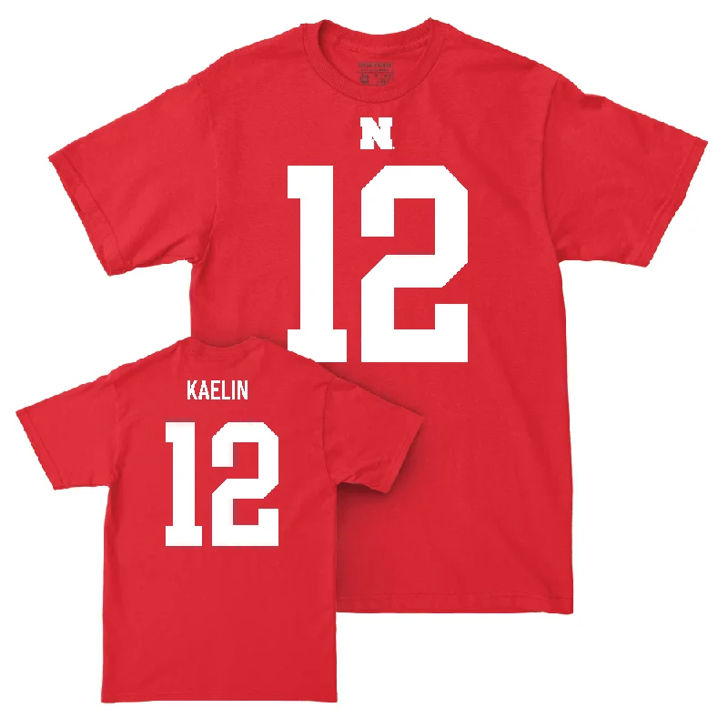 Football Jersey For Team Customization Services-Nebraska Football Red Shirsey Tee  - Daniel Kaelin