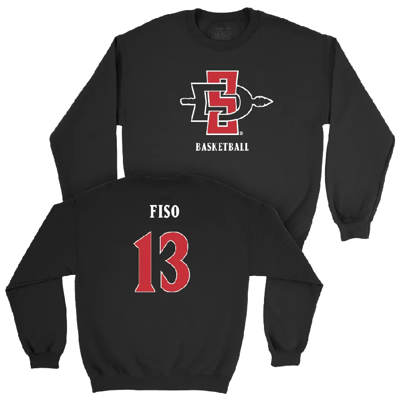 Custom Basketball Jersey For Player Performance-SDSU Women's Basketball Black Mark Crew - Meghan Fiso #13