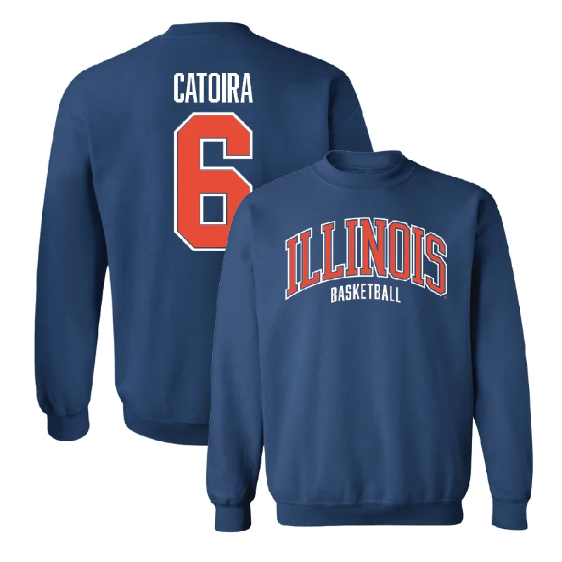 Basketball Jersey For School Sports Events-Navy Illinois Arch Crew  - Irene Catoira