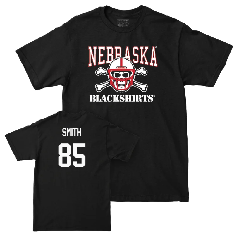 Football Jersey With Custom Player Names-Football Black Blackshirts Tee  - Keelan Smith