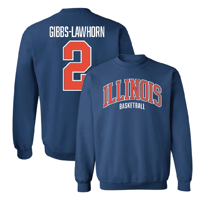 Basketball Jersey With Your Team Logo-Navy Illinois Arch Crew  - Dra Gibbs-Lawhorn