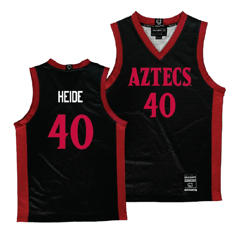 Custom Basketball Jersey For Celebrity Teams-Men's Black Basketball Jersey - Miles Heide #40