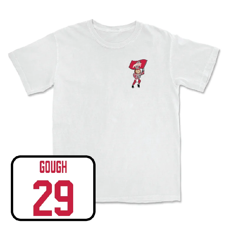 Football Jersey For Player Achievement Trophies-Football White Brutus Comfort Colors Tee  - Glorien Gough