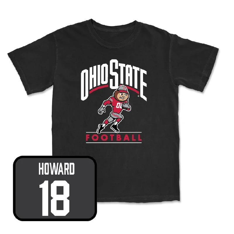 Personalized Football Jersey For Community Events-Black Football Gridiron Tee   - Will Howard