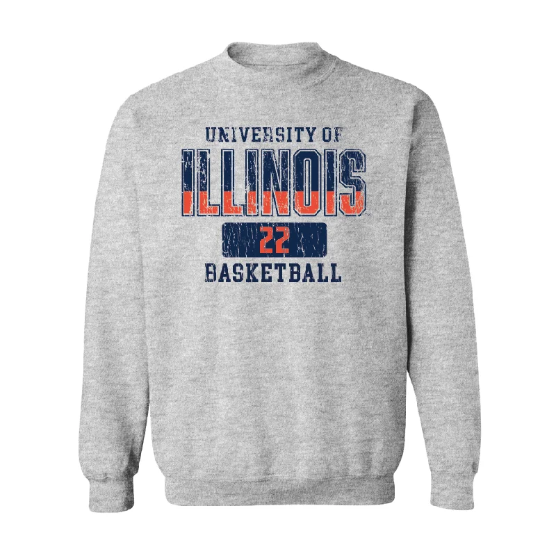 Basketball Jersey For League & Championship Games-Sport Grey Varsity Crew - Shay Bollin