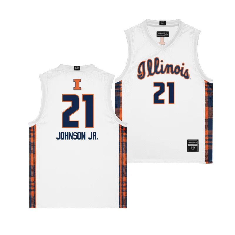 Personalized Basketball Jersey For Fan Support-EXCLUSIVE: Illinois Winter Edition Basketball Jersey  - Morez Johnson Jr.