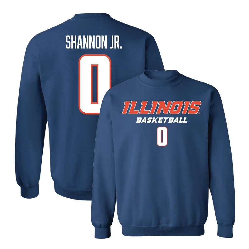 Basketball Jersey For Local Teams & Clubs-Navy Illinois Classic Crew - Terrence Shannon Jr. #0