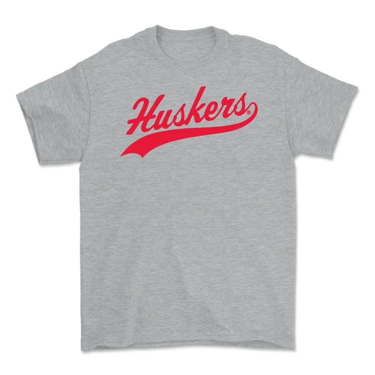 Personalized Football Jersey For Sporting Goods-Sport Grey Football Script Tee - Nash Hutmacher