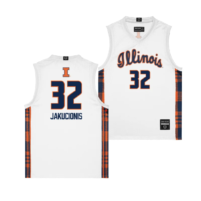 Personalized Basketball Jersey For Player Celebrations-EXCLUSIVE: Illinois Winter Edition Basketball Jersey   - Kasparas Jakucionis