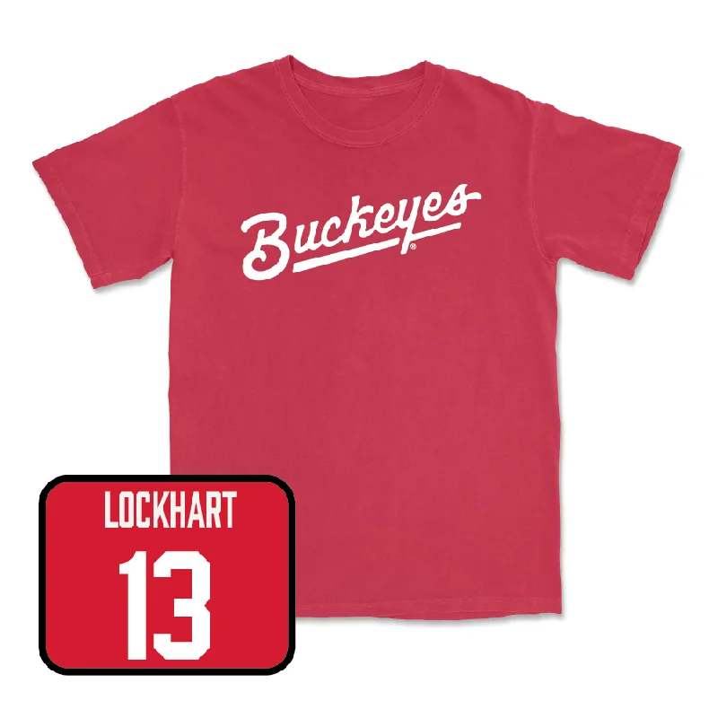 Football Jersey For Special Event Promotions-Red Football Script Tee   - Miles Lockhart