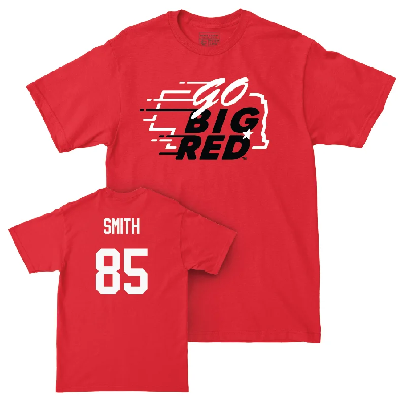 Personalized Football Jersey For School Competitions-Red Football GBR Tee  - Keelan Smith