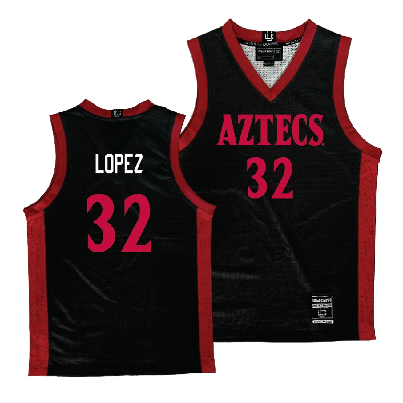 Basketball Jersey For Fan Loyalty Rewards-Men's Black Basketball Jersey  - Desai Lopez