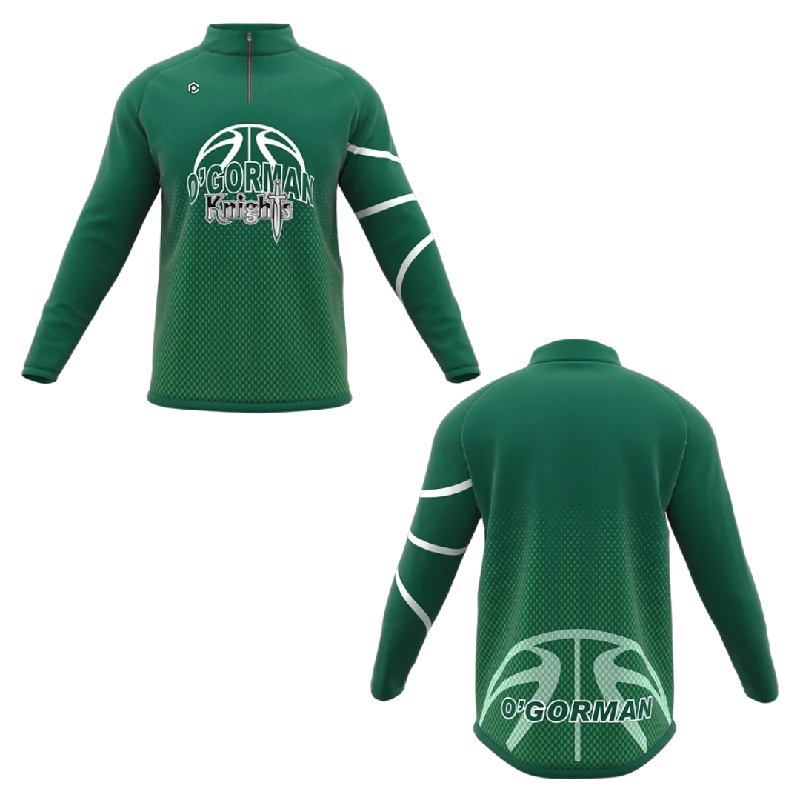 Basketball Jersey With Player Numbers & Designs-PROFLEX LONG SLEEVE 1/4-ZIP - MEN