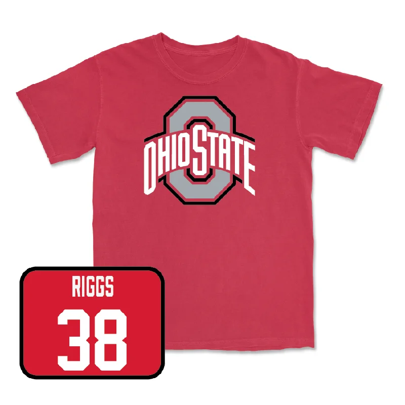 Personalized Football Jersey For Official Recognition-Red Football Team Tee   - Eli Riggs