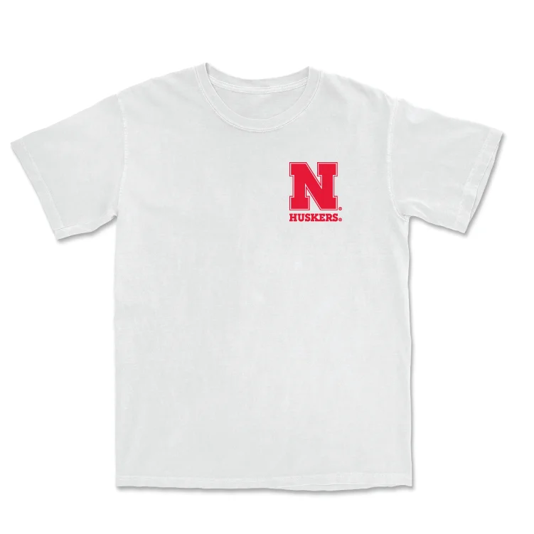 Personalized Football Jersey For Seasonal Fan Merchandise-Football White Comfort Colors Tee - Nate Boerkircher