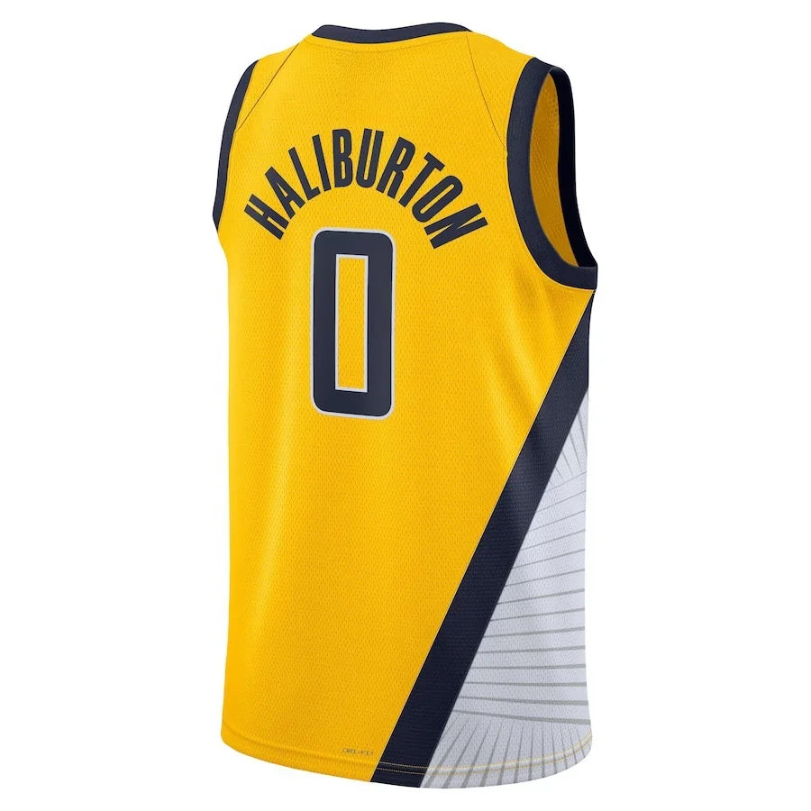 Basketball Jersey For Local Player Support-2023-24 American basketball jersey Haliburton-2