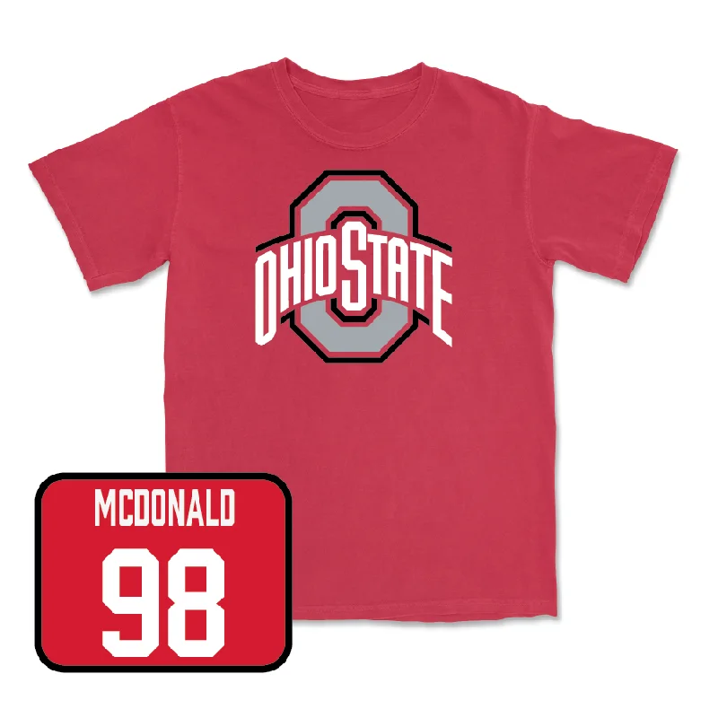 Custom Football Jersey For Player Gifts & Recognition-Red Football Team Tee   - Kayden McDonald