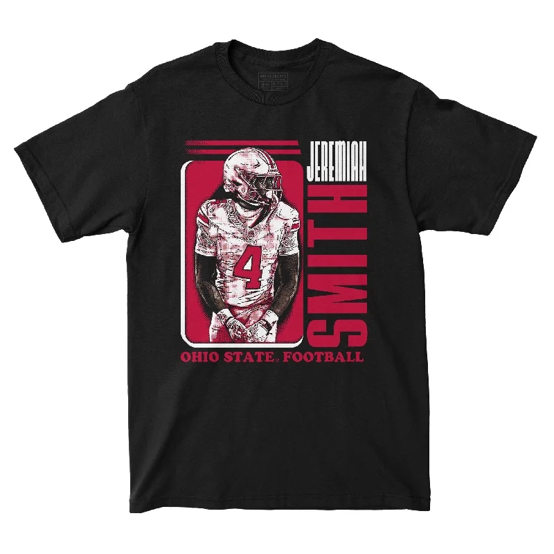 Football Jersey With Custom Design-EXCLUSIVE RELEASE: Jeremiah Smith Classics Black Tee