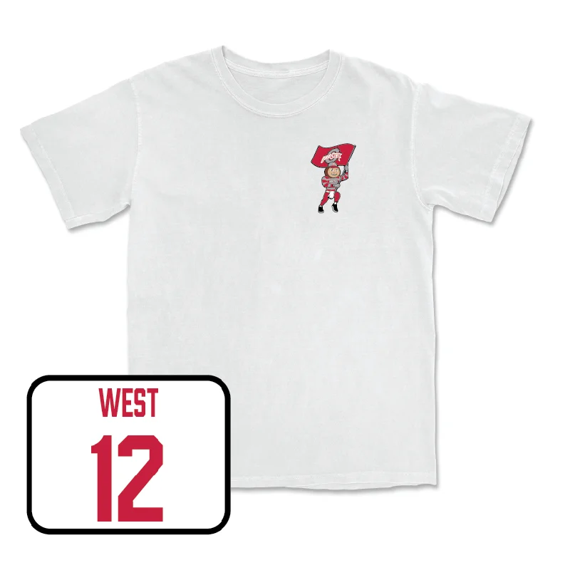 Personalized Football Jersey For Football Fans-Football White Brutus Comfort Colors Tee  - Bryce West