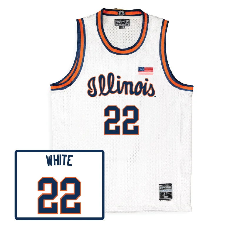 Custom Basketball Jersey For Sports Events-Men's Basketball White Script Jersey  - Tre White