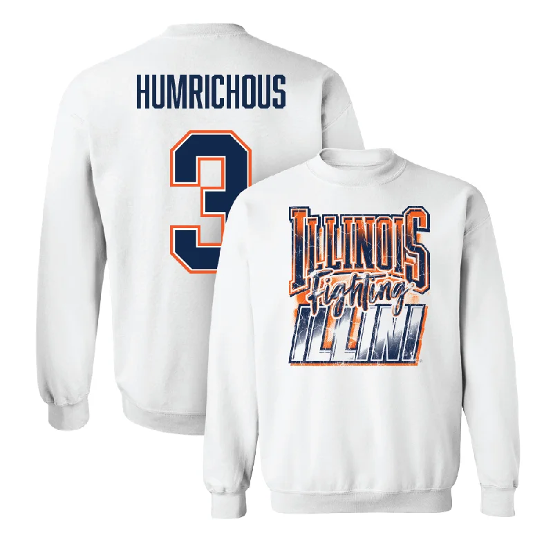 Personalized Basketball Jersey For Player Pride-White Illinois Graphic Crew  - Benjamin Humrichous