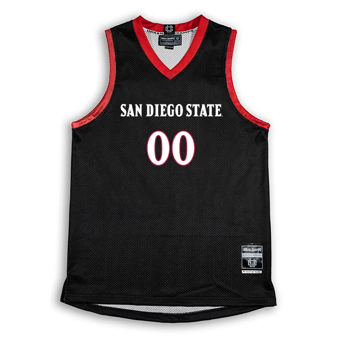 Basketball Jersey For Player Achievement Recognition-Women's Basketball SDSU Black Jersey - Adryana Quezada