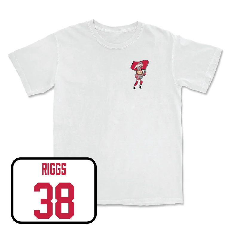 Football Jersey For Major Event Customization-Football White Brutus Comfort Colors Tee  - Eli Riggs