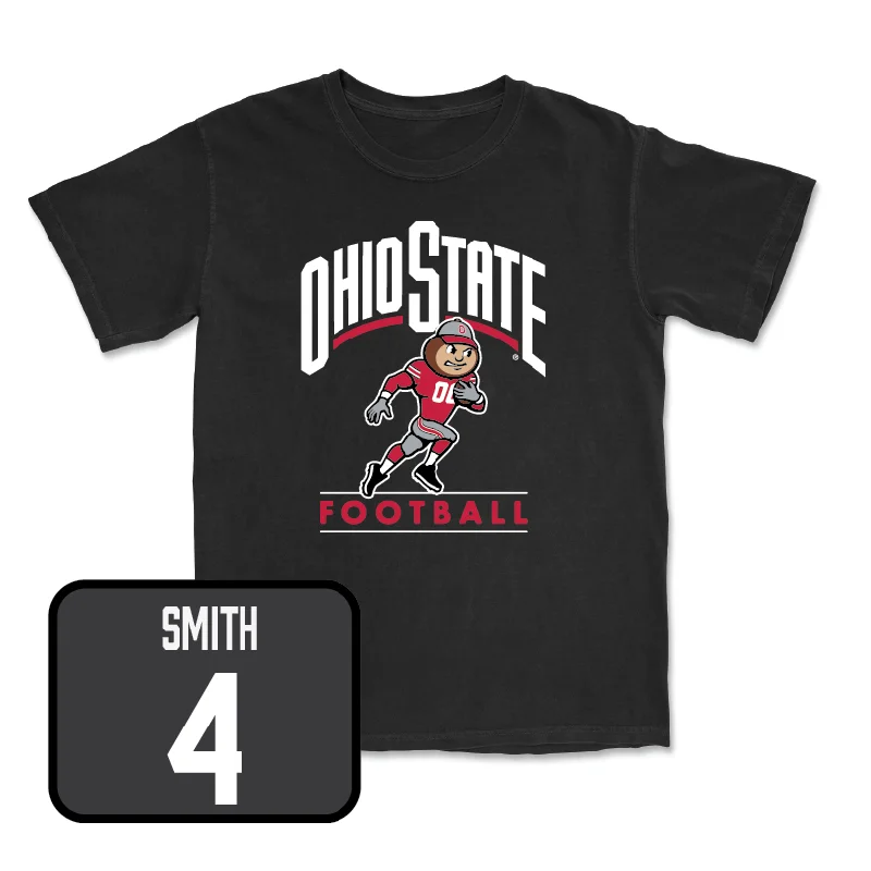 Custom Football Jersey For Fans-Black Football Gridiron Tee  - Jeremiah Smith