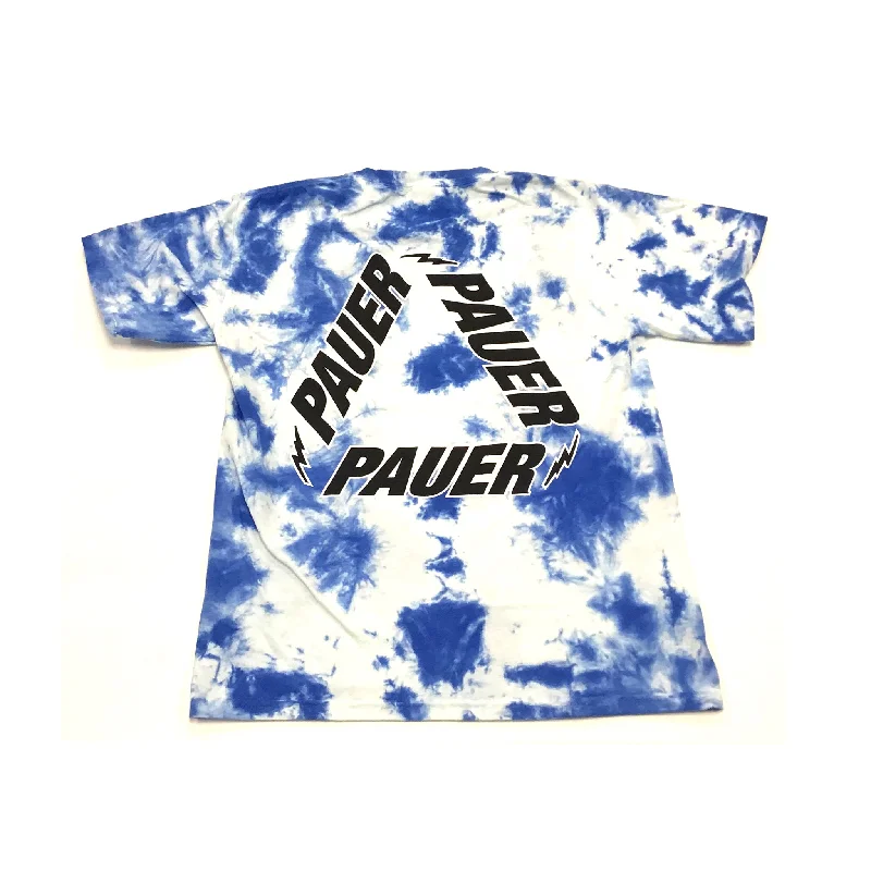 Basketball Jersey For Local Tournaments-Pauer Paradise Short Sleeve Tye Dye Blue