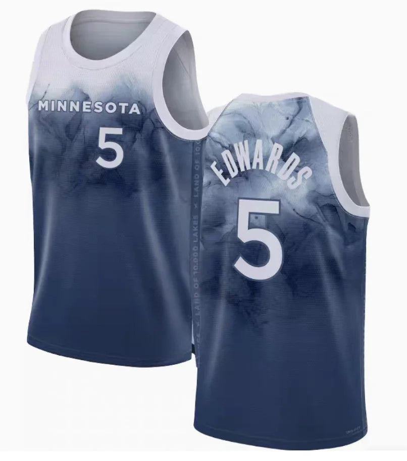 Custom Basketball Jersey For Limited-Time Orders-2023-24 American basketball jersey Anthony Edwards-1