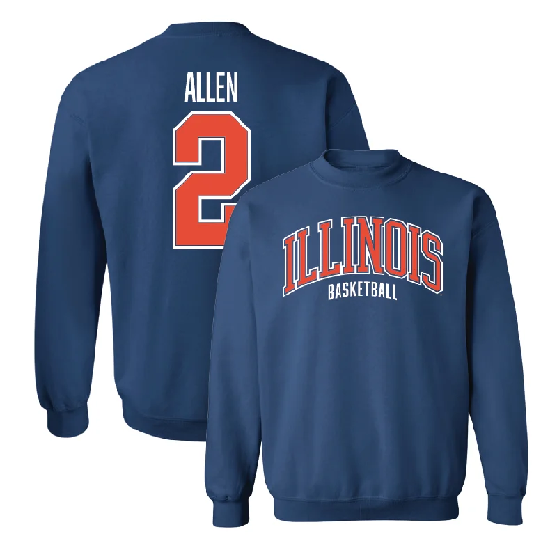 Custom Basketball Jersey For Sports Coaching Events-Navy Illinois Arch Crew - Cori Allen