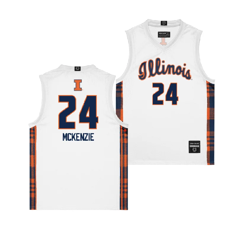 Personalized Basketball Jersey For School Competitions-EXCLUSIVE: Illinois Winter Edition Basketball Jersey - Adalia McKenzie | #24