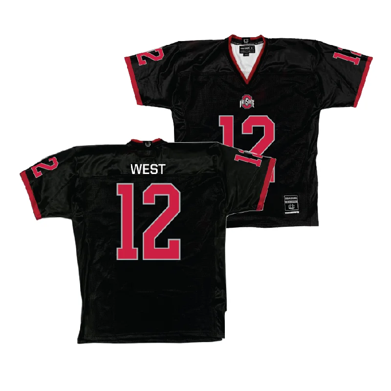 Custom Football Jersey For Special Edition-Ohio State Football Black Jersey  - Bryce West