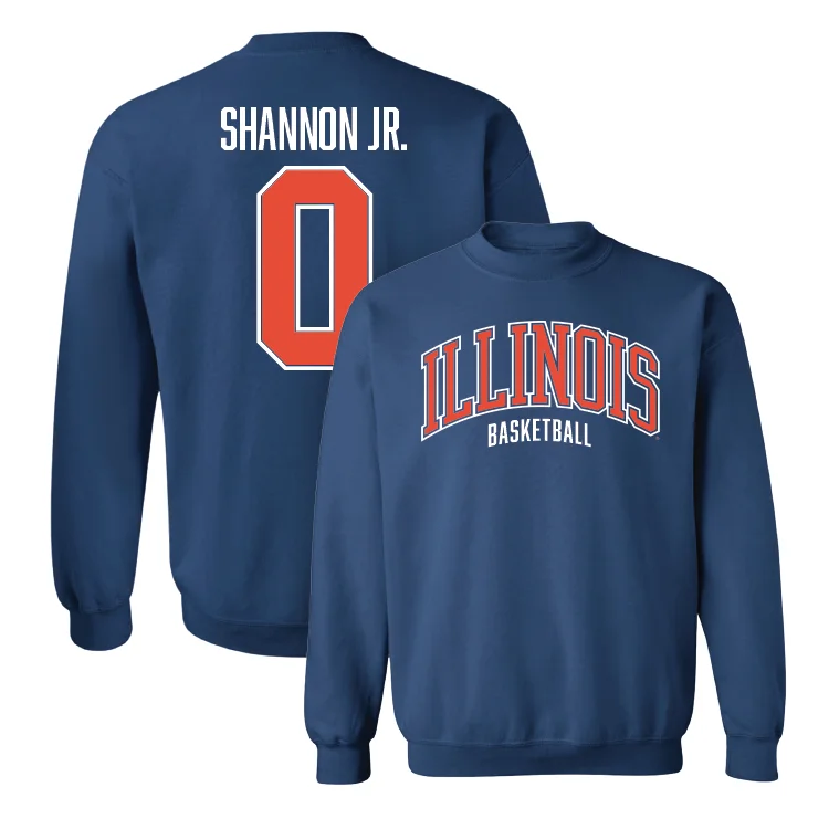 Personalized Basketball Jersey For Charity Events-Navy Illinois Arch Crew - Terrence Shannon Jr. #0