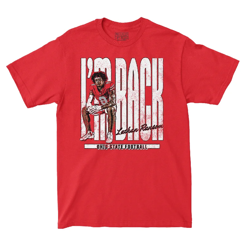 Custom Football Jersey For Personalized Customization-EXCLUSIVE DROP: Lathan Ransom I'm Back Tee