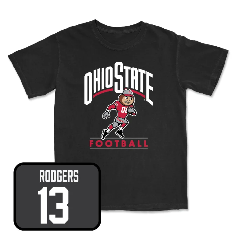 Personalized Football Jersey For Team-Black Football Gridiron Tee  - Bryson Rodgers