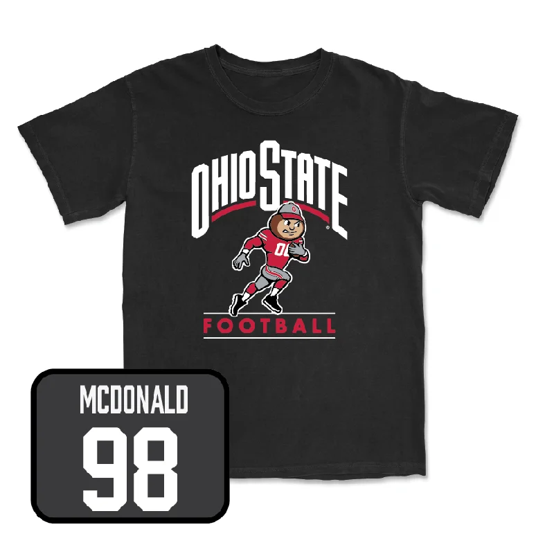 Custom Football Jersey For Limited-Time Orders-Black Football Gridiron Tee   - Kayden McDonald