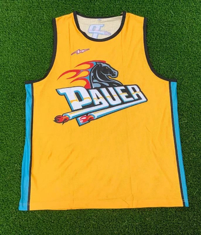 Custom Basketball Jersey For College Spirit-Pauer Piston Tank Gold