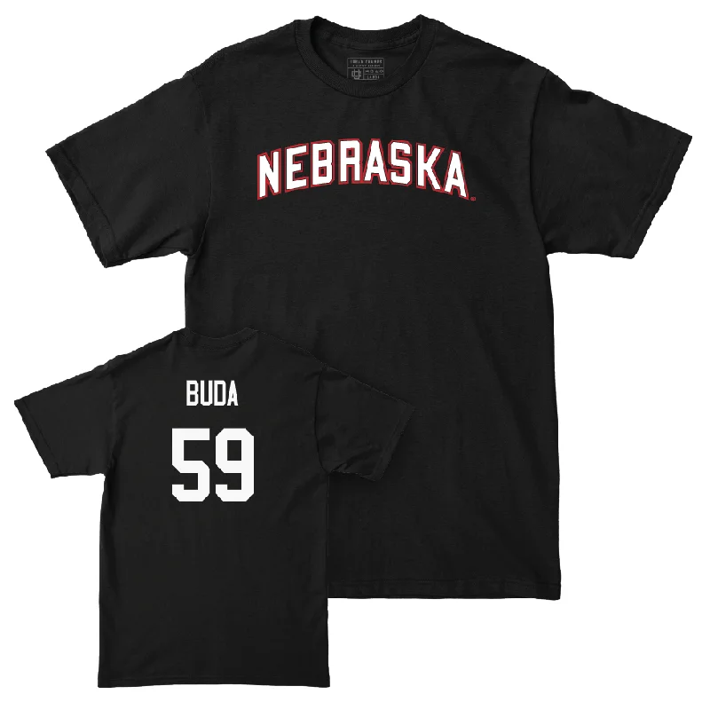 Football Jersey For Major Event Customization-Football Black Nebraska Tee - Grant Buda