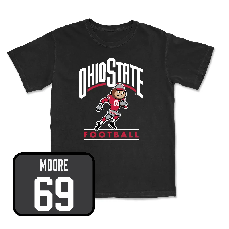 Personalized Football Jersey For Adult Teams-Black Football Gridiron Tee  - Ian Moore