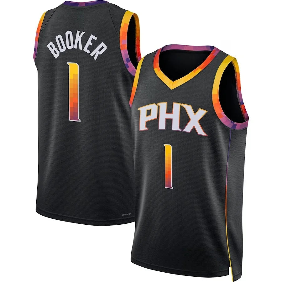 Basketball Jersey For Family Teams-2023-24 American basketball jersey DevinBooker-4