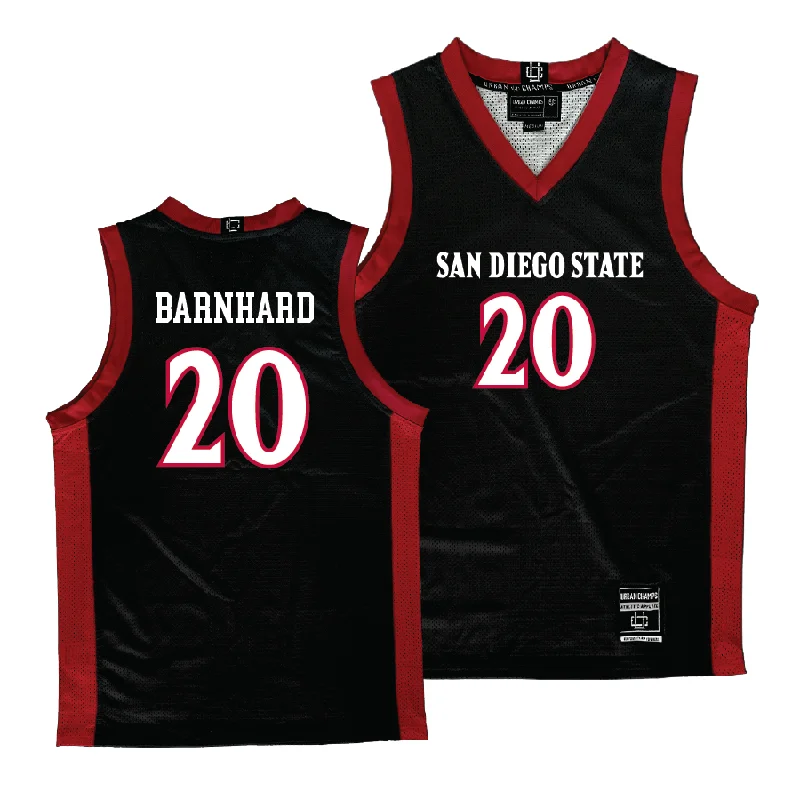 Custom Basketball Jersey For Group Orders-SDSU Women's Black Basketball Jersey  - Bailey Barnhard