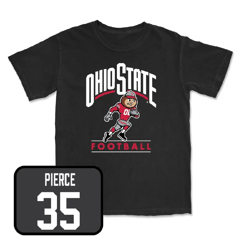 Football Jersey With Custom Name & Number-Football Black Gridiron Tee  - Payton Pierce