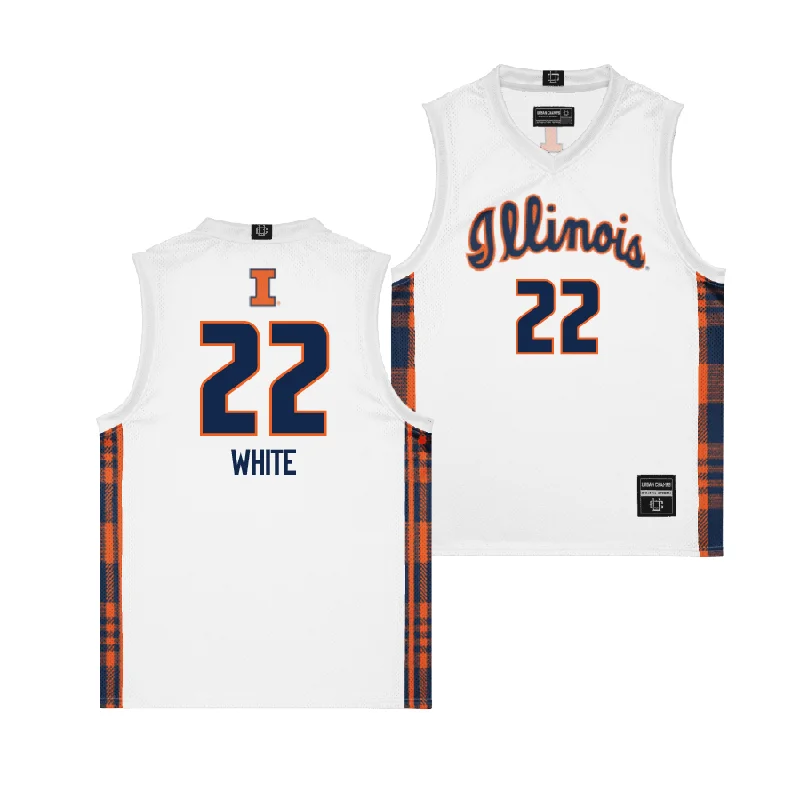 Personalized Basketball Jersey For Coaches-EXCLUSIVE: Illinois Winter Edition Basketball Jersey   - Tre White