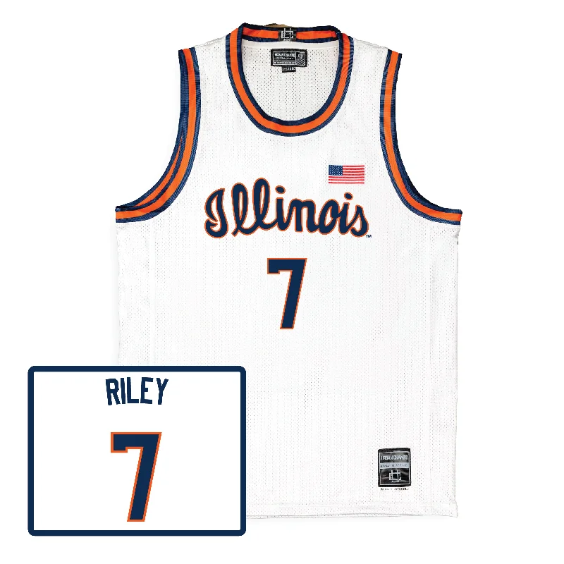 Custom Basketball Jersey For Fanatic Supporters-Men's Basketball White Script Jersey  - Will Riley