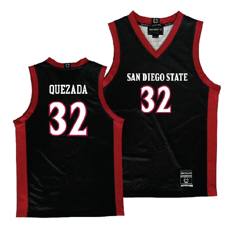 Custom Basketball Jersey For Professional Teams-SDSU Women's Black Basketball Jersey - Adryana Quezada #32