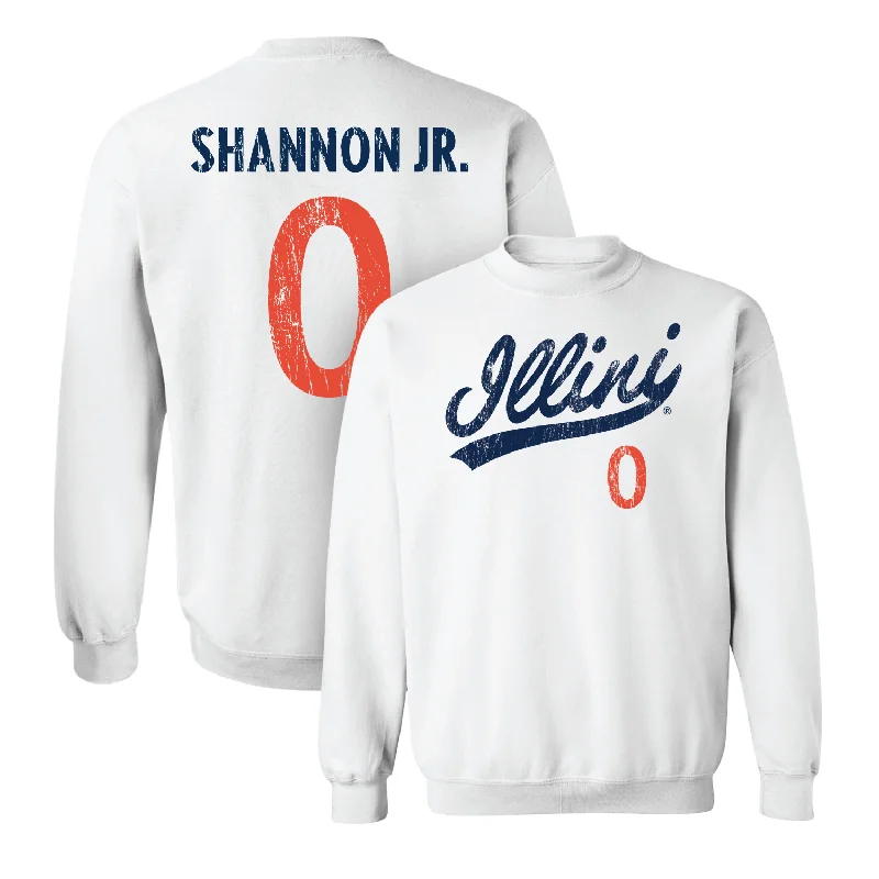 Personalized Basketball Jersey For Adult Teams-White Script Crew - Terrence Shannon Jr. #0