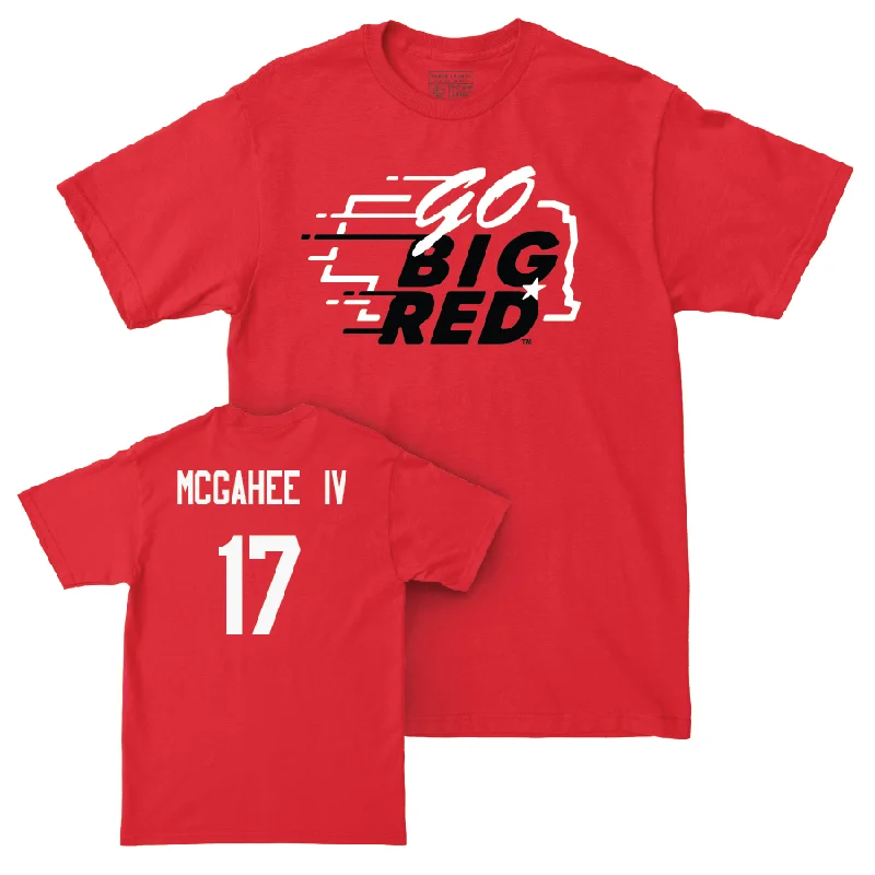 Football Jersey For Player Achievement Recognition-Red Football GBR Tee  - Willis McGahee IV